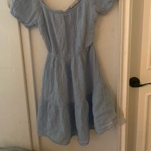 Jessica Simpson Light Blue Tie in Back Dress